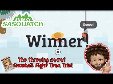Sneaky Sasquatch - The Throwing Secret of Snowball Fight Time Trial