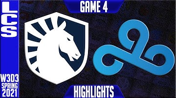 TL vs C9 Highlights Game 4 | LCS Spring 2021 Grand Final Lock In W3D3 | Team Liquid vs Cloud9 G4