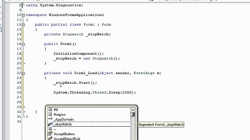 Measure code execution time (C#.NET)
