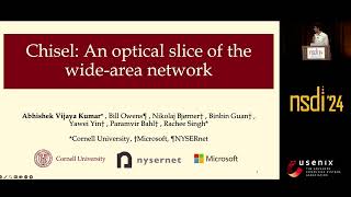 NSDI '24 - CHISEL: An optical slice of the wide-area network