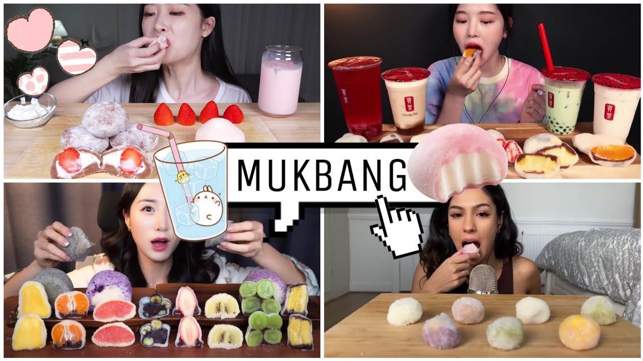 MOCHI MUKBANG||compilation||EATING SOUNDS [ASMR] NO TALKING||edit