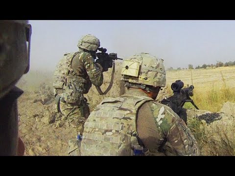 Heavy Fire Sent At Taliban Fighters During an Ambush