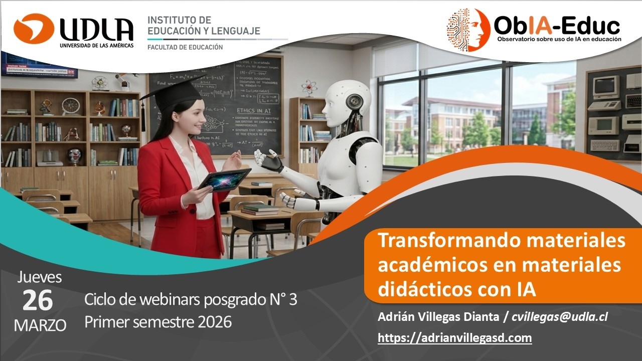 Transformando materiales académicos en materiales didácticos con IA – jueves 26 de marzo 2026