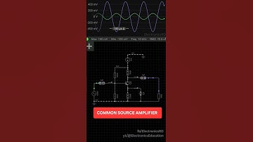 Common source amplifier #amplifier #Electronics #ElectronicsEducation #electronicsrd