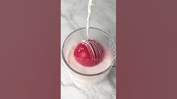 Red Velvet Hot Cocoa Bomb #shorts #valentinesday