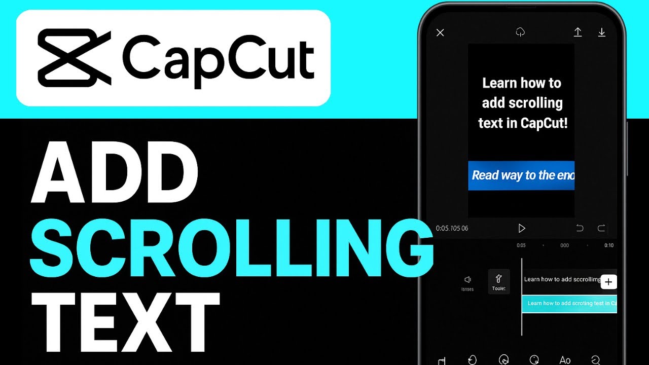 How to Add Scrolling Text in CapCut Mobile | CapCut Crawling Text ...