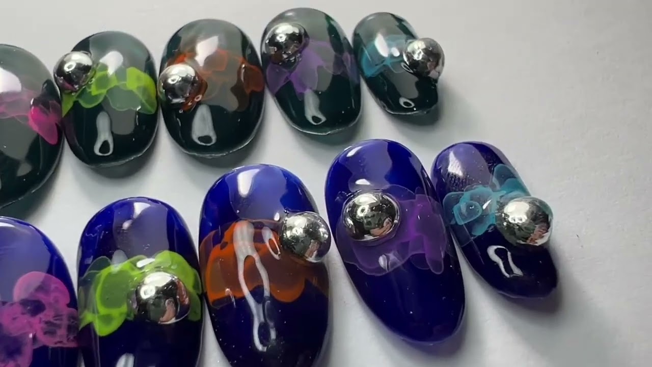 Neon Smoke Nails Tutorial