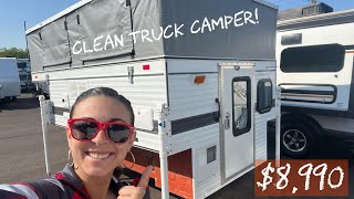 2003 Four Wheel Pop Up Truck Camper - Grandby Model for sale for $8,990 by Ciarra B 2,444 views 1 year ago 2 minutes, 11 seconds