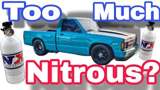 Spraying all the nitrous until it breaks!