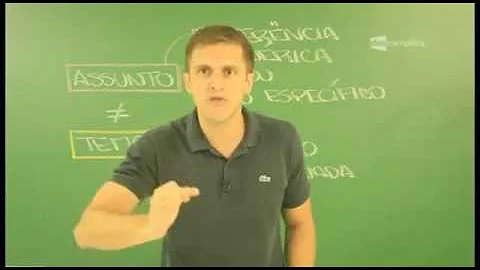 Qual é a diferença entre o assunto é o tema?