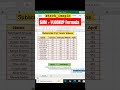 SUM+VLOOKUP Function in Excel