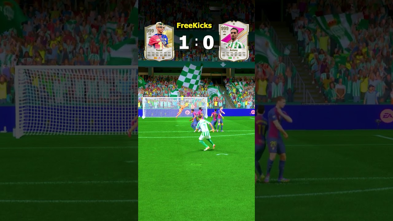 Antony Vs Lamine Yamal Freekicks/Finesse/Trivela in FC 25  