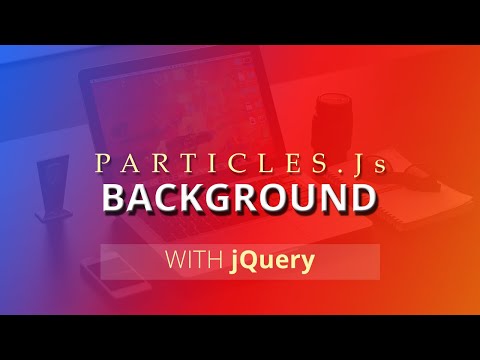 How to create an awesome background using jQuery plugin Particles.js | Particles.js tutorial