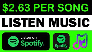 Earn $2.63 Per Spotify Song You Listen Too ($1,057.45 Listening To Spotify Music) | FREE screenshot 3