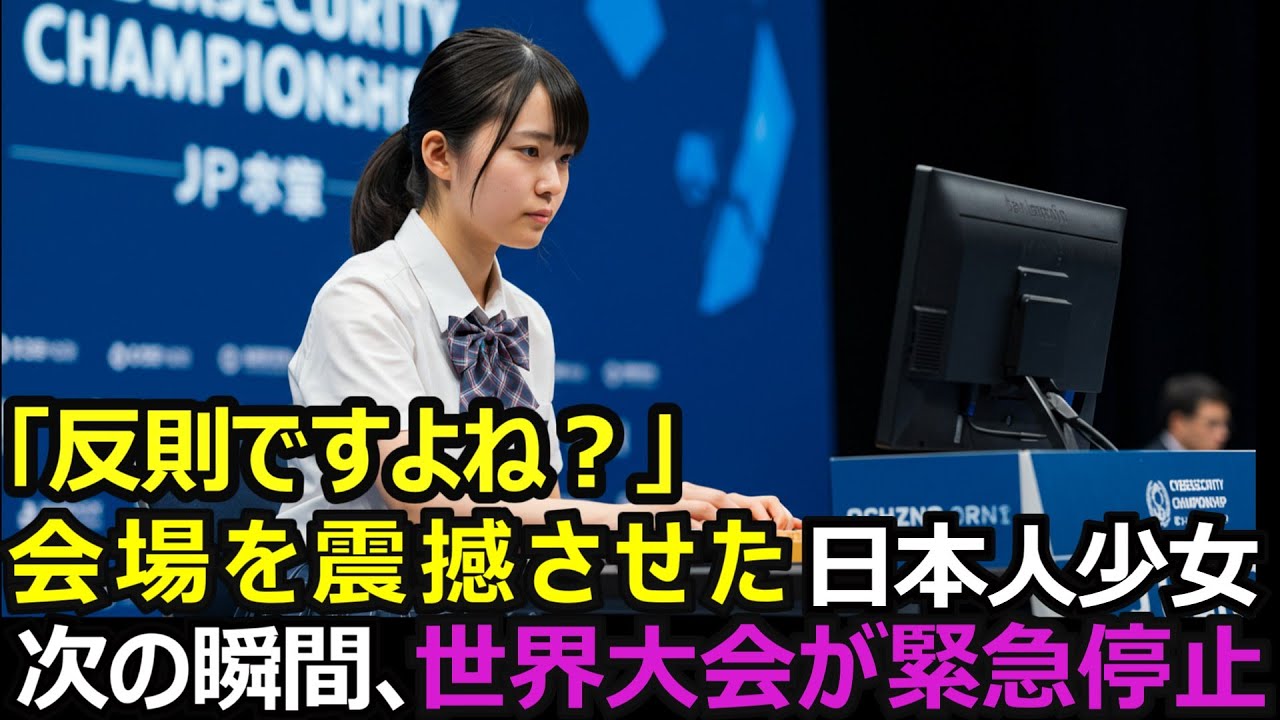 世界大会で嘲笑された日本人少女。だが次の瞬間、彼女の一言でシンガポールの会場を震撼させた
