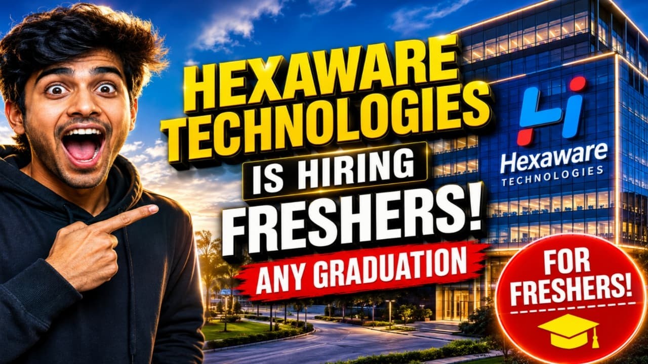 Hexaware Mass Hiring 2026 | Freshers Can Apply | Latest IT Jobs ...