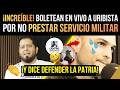 ¡LO SACARON! BOLETEAN en VIVO a URIBISTA por no PRESTAR SERVICIO MILITAR - ¡DICE DEFENDER la PATRIA!