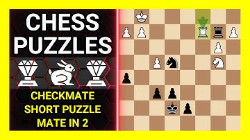 Chess Puzzles to Practice. Themes: Checkmate, Short puzzle, Mate in 2. Learn Chess