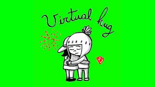 Free Green Screen Virtual Hug Video Effects Love Green Screen