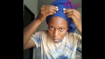 DIY how to tie round gele on your head #gele#diy#geletutorial #tutorial#youtubeshorts #shortsafrica