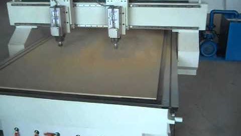 ZHUOKE ZK-1325-2 Two Heads Woodworking CNC Router with Italy Colombo Air Cooling Spindle