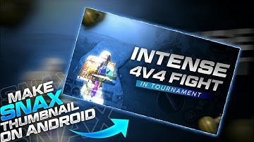 How to make thumbnail like Snax gaming l Snax Gaming l BGMI l