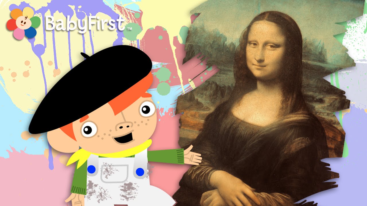 Arte para bebés | A arte do pequeno Vinnie | Obras-primas Famosas: Mona Lisa - Da Vinci | BabyFirst