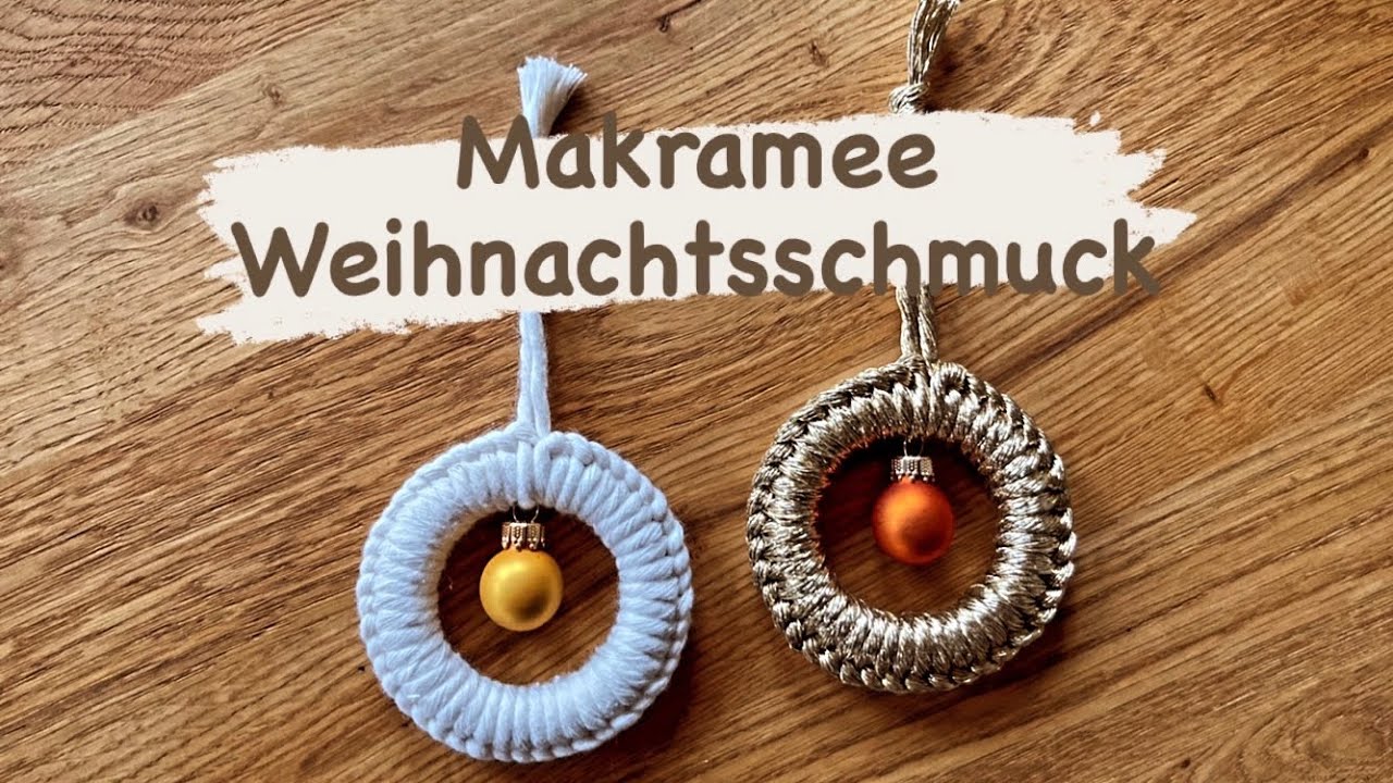 Украшения для ёлки ​​в технике макраме | Рождественские украшения в технике макраме своими руками