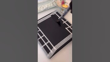 How to get perfect tape lines every time! 🎨 💌#acrylicpainting #shorts #arthack