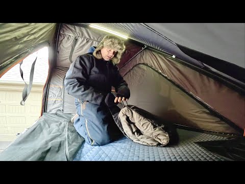 Rooftop tent INSULATION kit in 10° F ....is it worth your money?