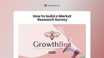 How to build a Market Research Survey| SurveySparrow Template
