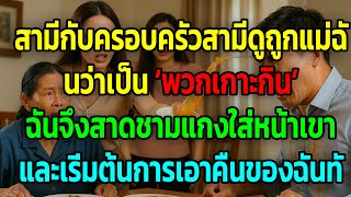 สามีและครอบครัวสามีดูถูกแม่ฉันว่าเป็น “ตัวเกาะกิน” ฉันจึงสาดชามแกงใส่หน้าเขาทันที...