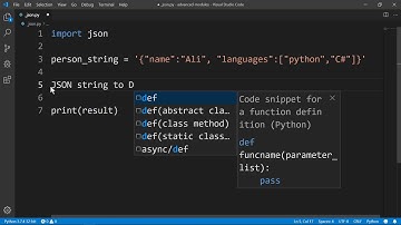 Python - JSON Modülü