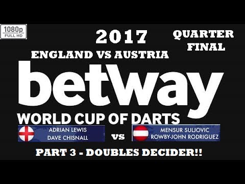 Part 3 DOUBLES! - Quarter Final [3of4]: England vs Austria - World Cup of Darts 2017 HD 1080p darts distance