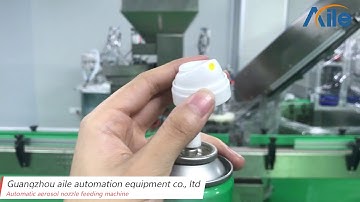 AILE Automatic Cylinder Type Aerosol Nozzle Feeding Machine For Aerosol Filling Line