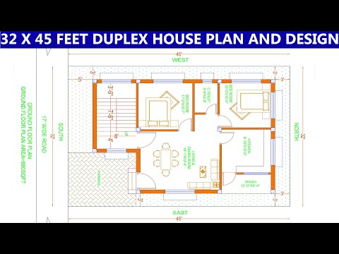 32x45-feet-house-plan-5-bedroo