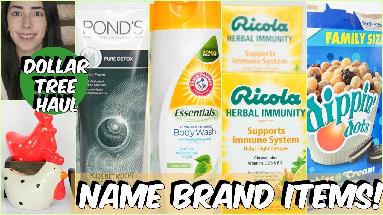 DOLLAR TREE HAUL NAME BRAND ITEMS JANUARY 2019 YouTube