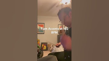 Flam Accents at 102 BPM #practice #music #drums