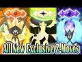 Pokemon Ultra Sun & Ultra Moon - All New Exclusive Z-Moves! (1080p HD)