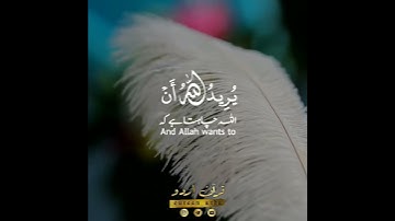 💝والله يريد أن يتوب عليكم🤍 سورة النساء:٢٧,٢٨|مؤيد المزين|Surah an Nisaa:27,28|Moid Al Mazin
