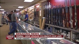 Federal judge upholds Colorado's gun laws
