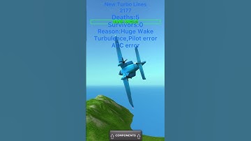 New Turbo Lines 2177 Crash animation (turboprop flight simulator)