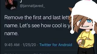 Remove the first and last letters of your name 👨🏻