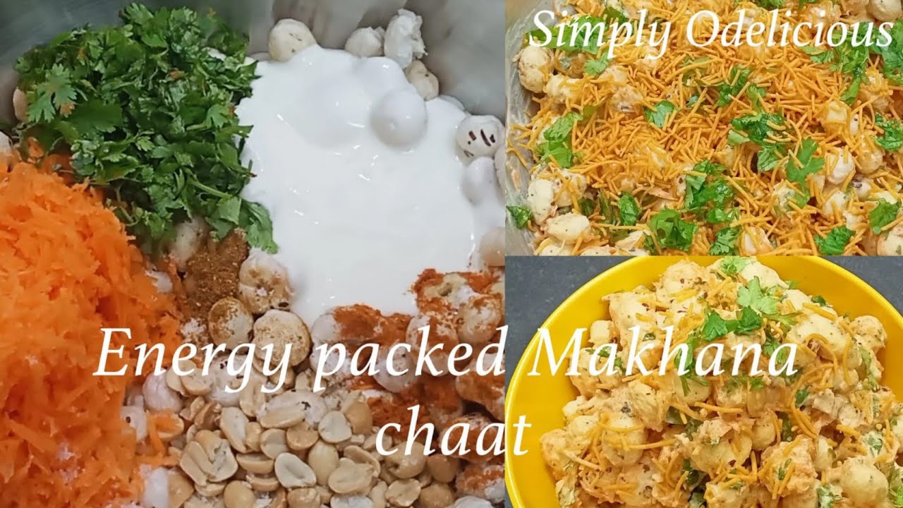 Energy packed Makhana Chaat/Kids will love the recipe/Try once you will luv it too@SimplyOdelicious | Naga