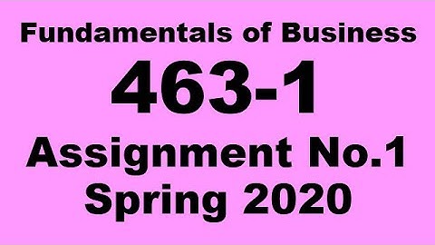 AIOU Code 463 Solved Assignment No.1 Spring 2020