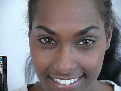 pure hazel colored contact