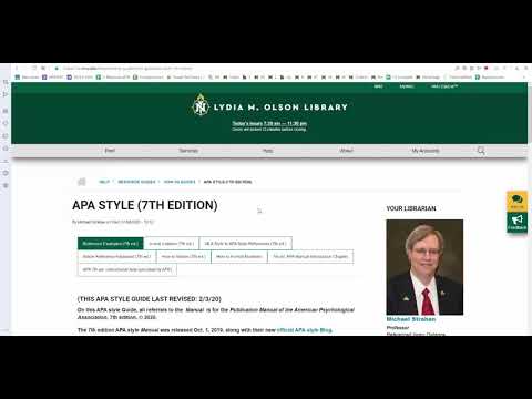 APA Style 7th edition: Course Materials (2020; HD)