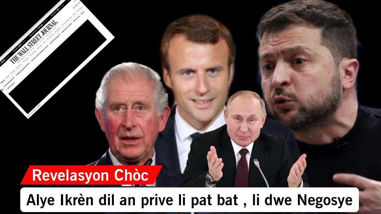 Alye Ikrèn yo di Zelensky an PRIVE li pap kapab bat li dwe Negosye