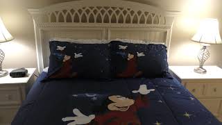 Disney Fantasia 7 Piece Queen Bed Set Unboxing