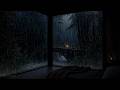 Rainy Night by an Ancient Stone Bridge | Rain & Distant Thunder — 8 Hours
